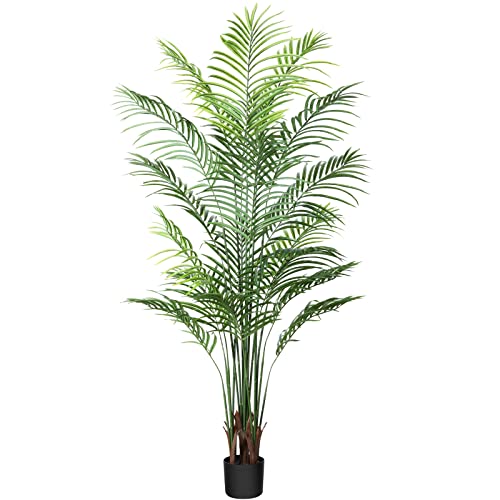 CROSOFMI Künstliche Pflanzen groß 170cm Kunstpflanze im Topf Plastik Palme Künstliche Palmen wie echt Fake Plant deko für Wohnzimmer Balkon Schlafzimmer Büro Perfektes Einweihungsgeschenk (1 Pack) von CROSOFMI
