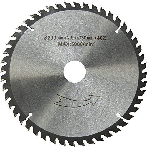 200 mm QUALITÄTS HM-Sägeblatt Holz-Grobschnitt+ Reduzierring 30x16x1,6mm von CROSSFER GmbH