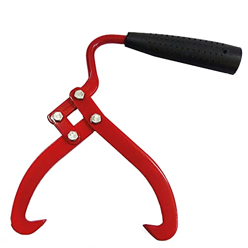 4 Stück SET zu SONDERPREIS! Handpackzange 190mm Klauenöffnung. Holzzange Handhebezange Holzgreifer Schleppzange Vorlieferzange von CROSSFER GmbH