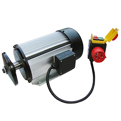 5200 Watt Motor für Kreissäge 400V Wippkreissäge Wippsäge Elektromotor inkl. Blattflansch + CEE Schalter/Stecker mit Phasenwender CROSSFER von CROSSFER GmbH