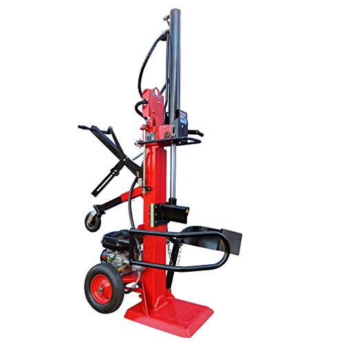 CROSSFER Holzspalter LS22T-G10.0/22 Tonnen Spaltkraft / 110 cm Spaltlänge/Benzinmotor 10 PS 4 Takt OHV luftgekühlt / 2 Hand Bedienung/große Luftbereifung/hohe Spaltkraft von CROSSFER GmbH