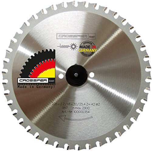 Metall Kreissägeblatt 205x30 Z42 WZ Wechselzahn für Dry-Cutter von CROSSFER GmbH