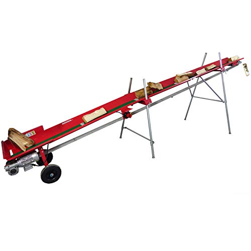 Förderband 230V für Brennholz und andere Materialien 5 Meter Länge und 1,95 Meter Abwurfhöhe Gurtförderer von CROSSFER GmbH