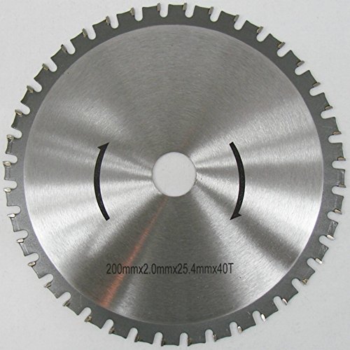 HM Kreissägeblatt 200 x 25,4 mm 40Z Universal für Metall und Kunststoff, hartmetallbestücktes Sägeblatt für viele unterschiedliche Anwendungen von CROSSFER GmbH