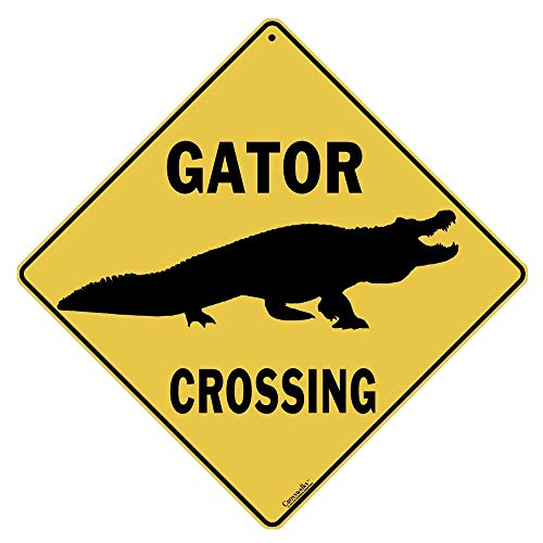 Gator Silhouette Aluminium Crossing Sign... Gator Silhouette Aluminium Crossing Sign... von CROSSWALKS