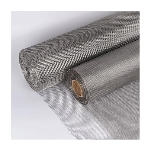 1 Stück 304 Edelstahl-Drahtgewebe – Filtergewebe-Siebblatt for den industriellen Einsatz, 20–500 Maschen, 100 cm/200 cm Länge(50cmx100cmx500Mesh) von CROWEL