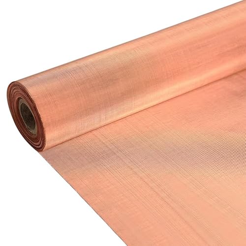 1 Stück Kupfer-Maschensieb, 100 x 100 cm – 20–200 Maschen, flexibles Metallsieb for Filtern/Abschirmen/Gartenarbeiten/Basteln/Reinigen(40 mesh) von CROWEL