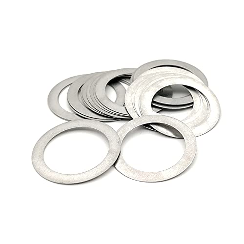 10/20 Stück ultradünne flache Unterlegscheiben aus Edelstahl – hochpräzise Einstelldichtungen M3–M20, SUS304(17x24x0.3mm 20Pcs) von CROWEL