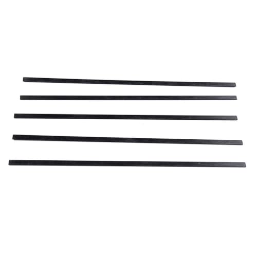 10 Stück Carbonfaserstreifen – Flachstäbe for Heimwerkerprojekte – Längen 200 mm, 400 mm, 500 mm(1 x 5 x 200mm) von CROWEL