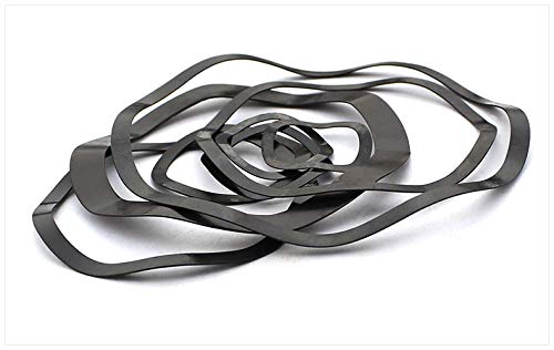 10 Stück Wellenscheiben aus Kohlenstoffstahl der Güteklasse 4.8 – verzinkt oder geschwärzt(M118X128 X0.6mm 65Mn) von CROWEL