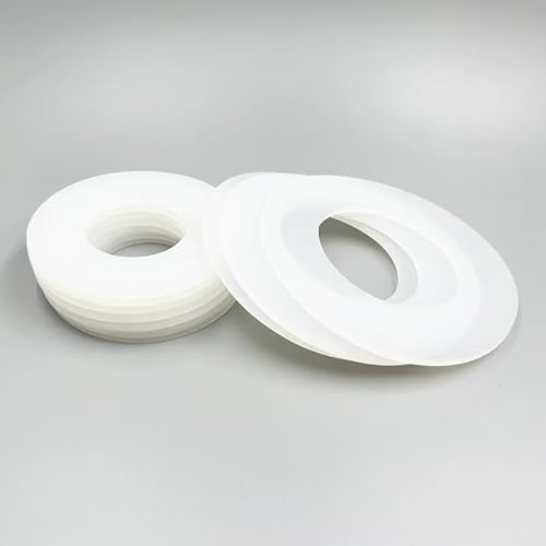10 Stück hochtemperaturbeständige weiße O-Ring-Dichtungsscheiben aus Silikon – langlebige Flachdichtung for Sanitär und Maschinen(10 x 18 x 2mm) von CROWEL