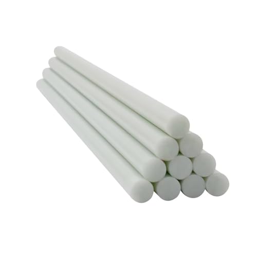 10-teiliges Fiberglasstangen-Set – 0,8 mm bis 13 mm Durchmesser, 500 mm Länge – hitzebeständig/stabil for Zelte/Drachen/Heimwerkerprojekte(10mm) von CROWEL