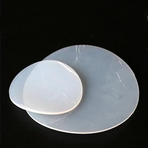 2 runde Silikonkautschukpads – weiße, transparente Vollsilikondichtung, Durchmesser 5–150 mm, Dicke 0,5–8 mm(5mm*1mm) von CROWEL
