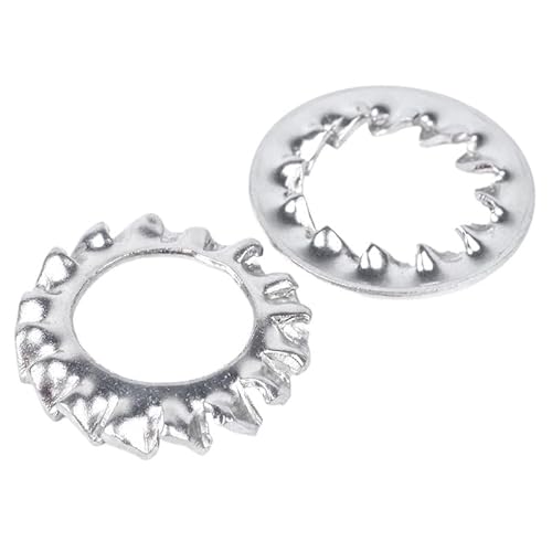 30-teiliges metrisches Zahnscheiben-Set – Innen-/Außenzahnung – M3-M16 – Dichtungen aus Edelstahl 304(M14 Internal) von CROWEL