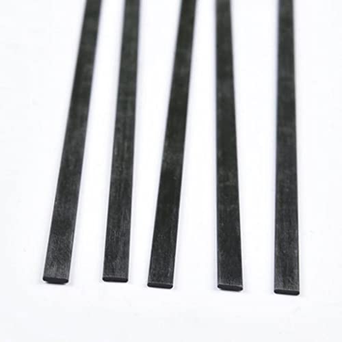 5 Stück Carbonfaserstreifen 5 x 1 x 200 mm – leichte Flachstäbe for DIY-Gartendekor und Modellbau von CROWEL