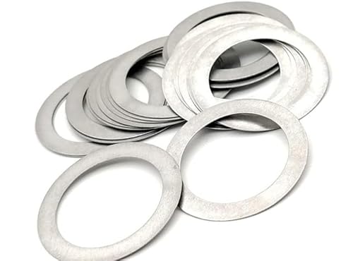 50 Stück ultradünne flache Unterlegscheiben aus Edelstahl – hochpräzise Dichtungen for M3,5–M8 – SUS304-Material, 0,2 mm dick(7x12x0.2mm) von CROWEL