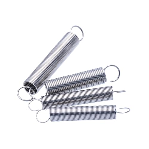 Anpassbare Zugfedern aus Edelstahl 304 mit Hakenenden – Drahtdurchmesser 0,5 mm, Außendurchmesser 3/4/5/6 mm, Länge 20–300 mm, 1 Stück(0.5mm*6mm-80mm) von CROWEL