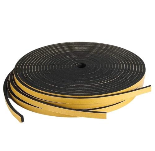 CROWEL 5M/10M EVA Foam Rubber Tape - Strong Adhesion Sound Insulation Strip for Doors, Windows, and More(10mmX1mmX10m) von CROWEL