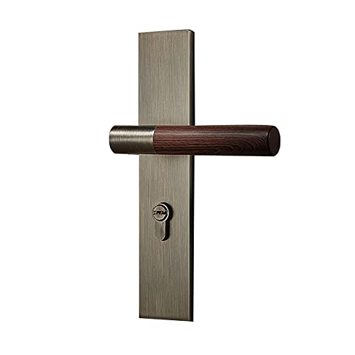 CROWEL Mattschwarzes Türdrücker-Set for Privatsphäre – robustes Schlossset aus Zinklegierung for Bett und Bad for den Innenbereich(ModelA) von CROWEL