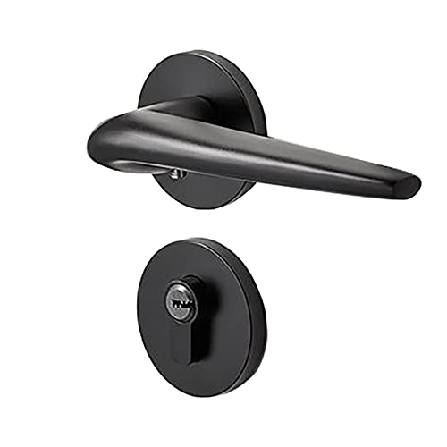CROWEL Quadratischer Blindtürdrückerknopf, nicht drehbarer einseitiger Zuggriff for Schränke/Fenstertüren, schwarzes Edelstahl-Finish(ModelB) von CROWEL