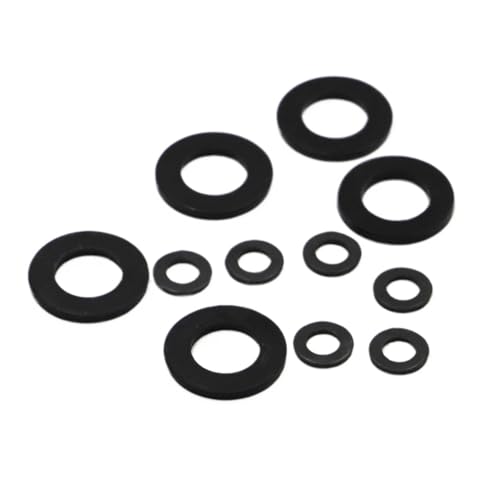 GB97 Flache Unterlegscheibe aus schwarzem Stahl der Güteklasse 8.8, Dichtungsring – Größen M2 bis M24, 5/10/50 Stück Optionen(10pcs M12) von CROWEL
