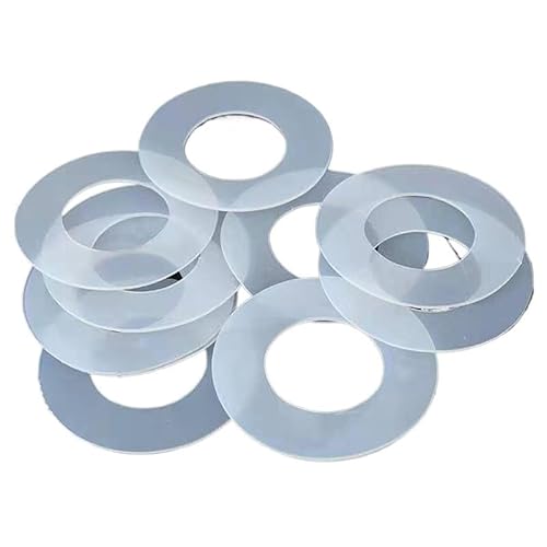 Hochtemperaturbeständige O-Ring-Flachdichtungen aus Silikon for Wasserhähne/Wasserleitungen – Dichtungsscheiben aus weichem Gummi(35x45x2mm 5Pcs) von CROWEL