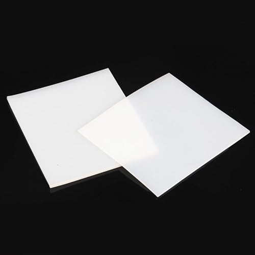 Hochtemperaturbeständige weiße Silikonkautschukfolie – 20 x 20 Zoll, 0,5 bis 20 mm dick, langlebige Silikonmatte, 1 Stück(8 in*8 in*4mm) von CROWEL