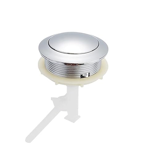 Hochwertiger Druckknopf for den Wassertank mit Doppelspülung for Toiletten – runder Einzeldruckknopf for 55–67 mm Spülkästen, 1 Stück von CROWEL