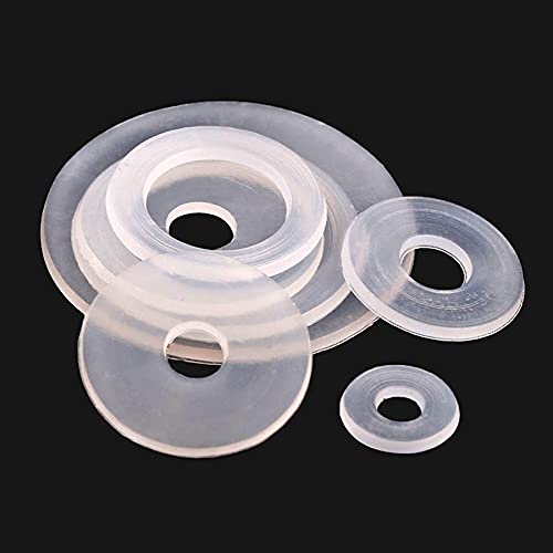 M3 M3.5 M4 M5 M5.8 M6 M8 Nylon-Unterlegscheibe, Abstandshalter, Dichtungen, Dichtungsring – Kunststoff-Dichtungslösung(M8x13x0.8mm 50pcs) von CROWEL
