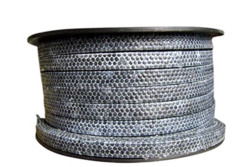 PTFE-Kohlefaser-Stopfbuchsenpackung for Dampfventile und Pumpen – 5 Meter, Dichtungslösung(46mm*46mm) von CROWEL