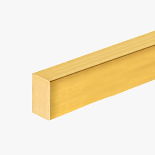 Schwellenübergangsstreifen aus massivem Messing – langlebiger Bodenbelag for Holz zu Fliesen, zuschneidbar, 1 m(10mmx20mm) von CROWEL