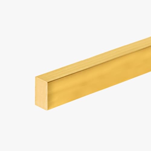 Schwellenübergangsstreifen aus massivem Messing – langlebiger Bodenbelag for Holz zu Fliesen, zuschneidbar, 1 m(5mmx10mm) von CROWEL