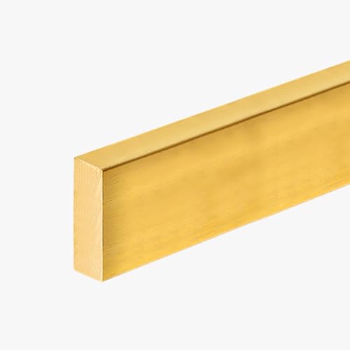 Schwellenübergangsstreifen aus massivem Messing – langlebiger Bodenbelag for Holz zu Fliesen, zuschneidbar, 1 m(5mmx20mm) von CROWEL