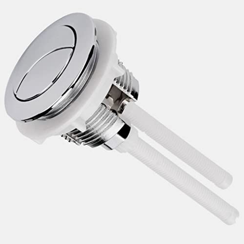 Toilettenspülung mit zwei Druckknöpfen – Ersatz-Wassertankknopf mit 2 Stangen, kompatibel mit 38/48/58 mm Spülkästen, 1 Stück(38mm) von CROWEL