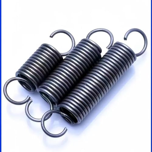 Zugfeder mit Haken, Drahtdurchmesser 4,0 mm, Länge einstellbar 68–500 mm, Federstahl, anpassbar, 1 Stück(4.0 * 22 * 400 mm) von CROWEL