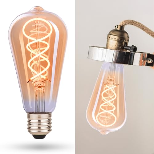 CROWN LED E27 LED Vintage-Glühlampe - Warmweiße - Energieeffizient E-Klasse - Entspricht 38W Glühlampe - Langlebig - Ideal für Zuhause, Hotels, Restaurants, Stoßfest - Retro Design - 14,2 x 6,4 cm CROWN LED E27 LED Vintage-Glühlampe - Warmweiße - Energieeffizient E-Klasse - Entspricht 38W Glühlampe - Langlebig - Ideal für Zuhause, Hotels, Restaurants, Stoßfest - Retro Design - 14,2 x 6,4 cm von CROWN LED