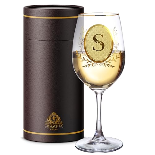 CROWNLY CRYSTAL® Mutter Geschenk Damen Schwester Geburtstagsgeschenk Mädchen Ausgefallene Geschenke Personalisierte Weingläser Rentenbeginn Frau (S) von CROWNLY CRYSTAL