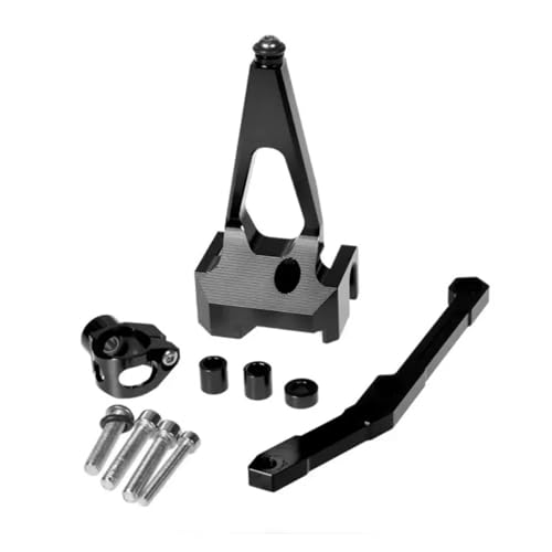 CRTQNS Motorradzubehör FÜR Y&amaha MT09 MT-09 2013-2023 2021 2022 Motorrad Einstellbare Lenkung Stabilisieren Dämpfer Sicherheitssteuerhalterung Montagesatz Ersatz Ersatzteile(17) von CRTQNS