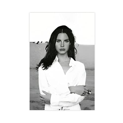 Leinwandposter Sänger Lana Del Rey 1, Schlafzimmer, Dekoration, Sport, Landschaft, Büro, Raumdekoration, Geschenk, ungerahmt, 60 x 90 cm von CRTTRS