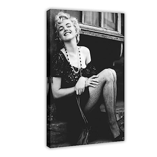 Marilyn Monroe Poster Leinwand Poster Schlafzimmer Dekor Sport Landschaft Büro Zimmer Dekor Geschenk ohne Rahmen Stil 40 x 60 cm von CRTTRS