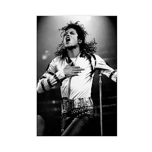 Michael Jackson Poster Leinwand Poster Schlafzimmer Dekor Sport Landschaft Büro Zimmer Dekor Geschenk UnRAHMEN Stil 50 x 75 cm von CRTTRS