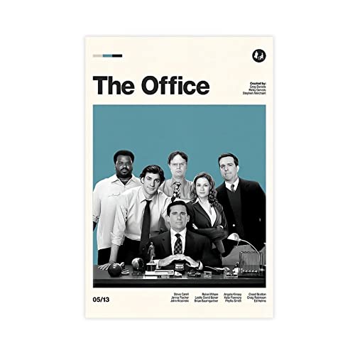 Modernes Vintage-Filmposter "The Office" (1) Leinwand-Poster, Wandkunst, Dekoration, Bild für Wohnzimmer, Schlafzimmer, Dekoration, Rahmen-Stil, 30 x 45 cm von CRTTRS