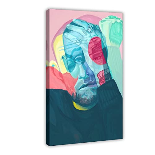 Rapper Mac Miller 2 Leinwand-Poster, Wandkunst, Dekordruck, Bild, Gemälde für Wohnzimmer, Schlafzimmer, Dekoration, Rahmen-Stil, 40 x 60 cm von CRTTRS
