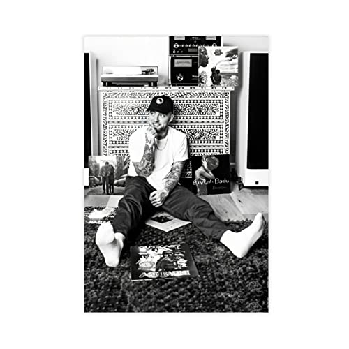 Rapper Mac Miller Poster auf Leinwand, Schlafzimmer, Dekoration, Sport, Landschaft, Büro, Raumdekoration, Geschenk, ungerahmt, 30 x 45 cm von CRTTRS