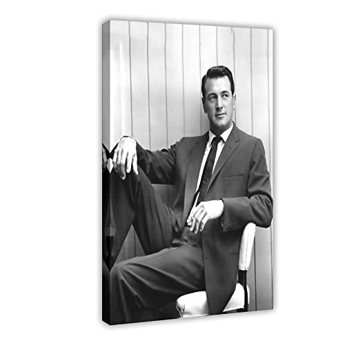 Retro Hollywood Filmstern Rock Hudson Leinwandposter Wandkunst Dekor Bild Gemälde für Wohnzimmer Schlafzimmer Dekoration Rahmen Stil 40 x 60 cm von CRTTRS