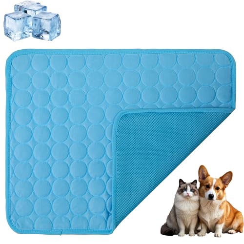 Kittra Cooling Mat for Cats, Kittra Cooling Mat Indoor, 𝐂ooling 𝐌at for Dogs, Pet 𝐂ooling 𝐌at, Cool and Healthy 𝐂ooling Bed 𝐟or Pet, Keep Your 𝐏et Cool and Comfy (Brown,XL) von CRTZHA