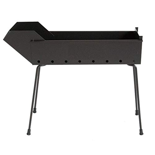 CRUCCOLINI BA12 Grill Drehspieß mit Kohle, Schwarz, 50 x 13 x 43 cm von CRUCCOLINI