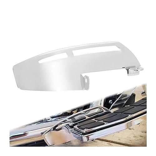 Motorrad Fahrer Trittbrett Fahrer Trittbrett Fersenschutz kompatibel mit Har-Ley Softail FL FLD Touring Road King Street Electra Glide Ultra (Color : Heel Guard B, Size : 1) von CRUMPS