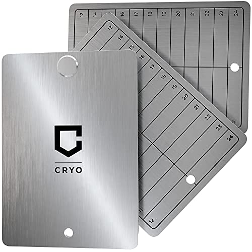 Cryo Crypto Seed Storage – Crypto Steel Wallet – Recovery Seed Phrase Storage – Cold Storage Cryptocurrency Bitcoin Backup – Speichert 12 bis 48 Wörter (Karte) von CRYO