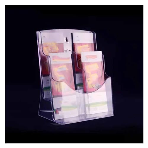 Acryl-Regale, Transparenter Zeitschriftenständer, Vitrine, Wanddekorationsaufbewahrung(Style2,2F) von CRYSEU